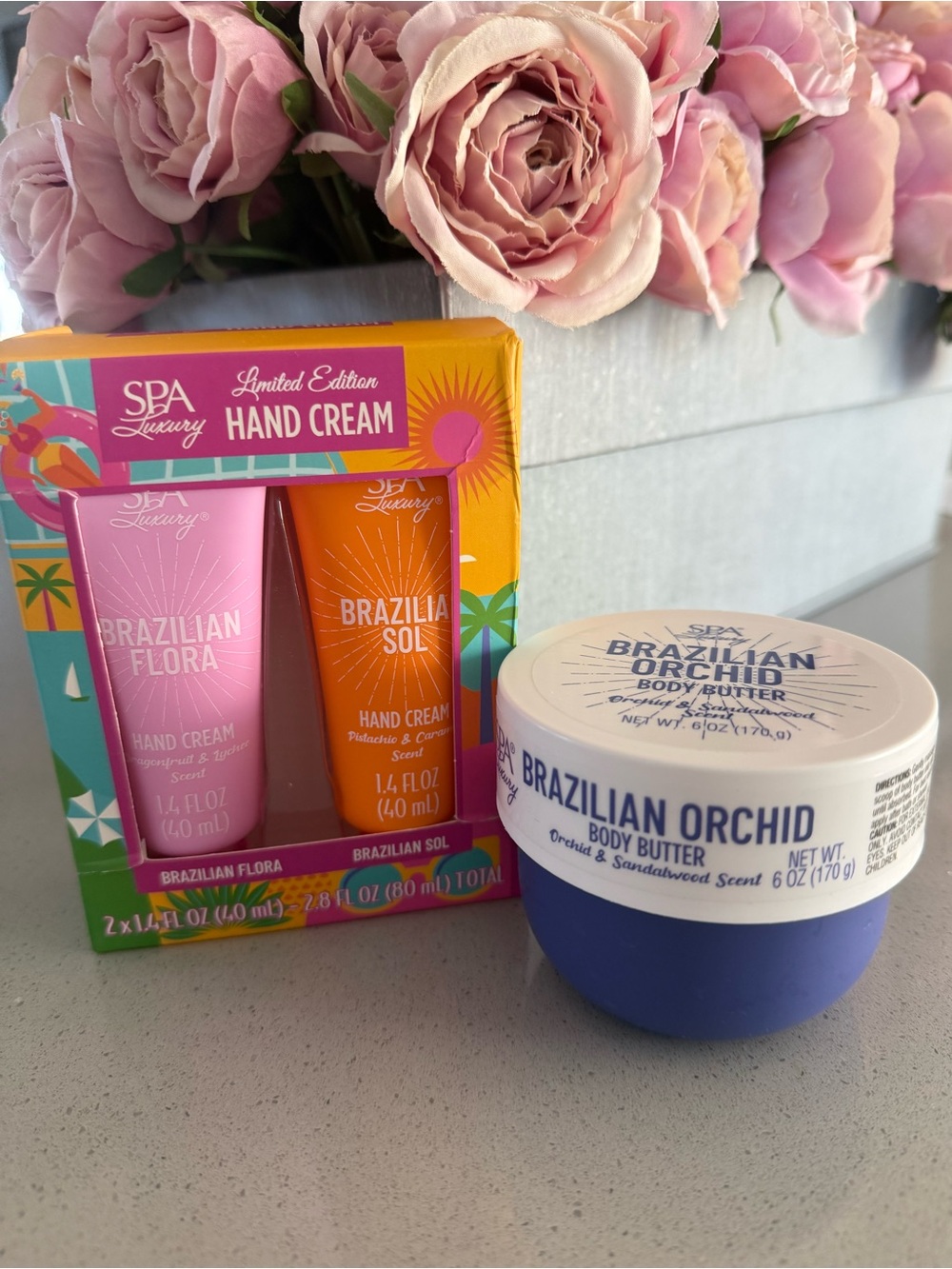 Spa luxury Brazilian orchid, body butter,spa luxury hand cream bundle new